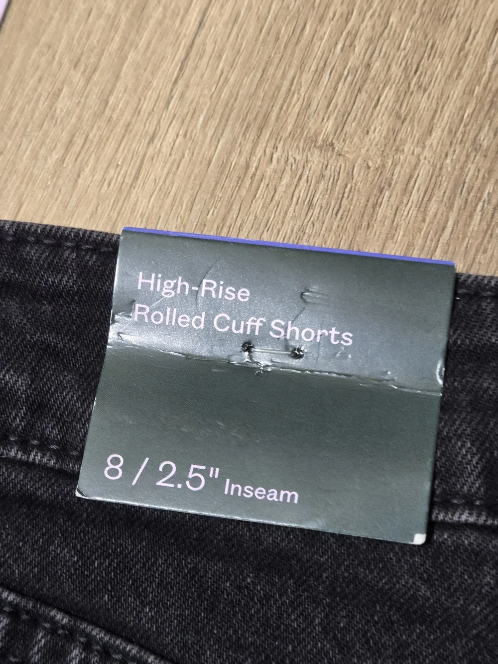 Black Denim Cutoff Shorts